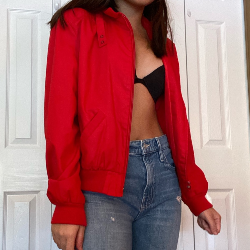 Red Bomber Jacket